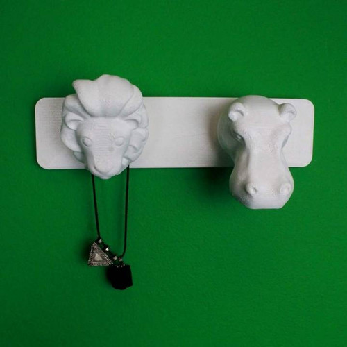 Lion and Hippo - Animal Coat Hanger