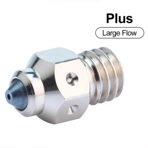 GO-3D MK8 0.4mm ZS (PLUS/Large Flow) Nozzle Hardened Steel Copper Alloy For 3D Printer with J-head Heat Block M6 Thread