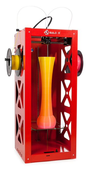 Big Builder Dual-Feed Extruder Mixing Color 3D Printer (Red)