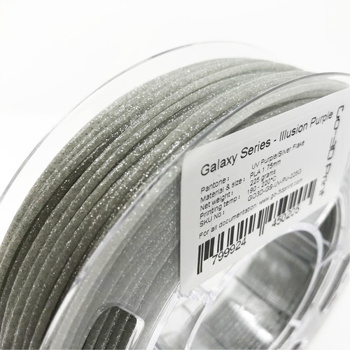 Silver Flake Glitter 3D Printing PLA Filament 225g