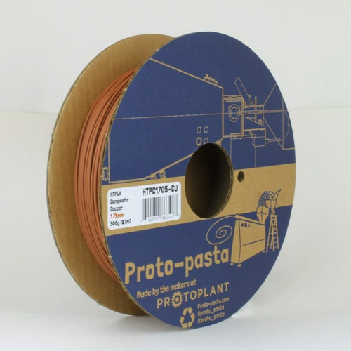 Proto-Pasta Copper Metal Composite HTPLA 3D Printing Filament 1.75mm 500G