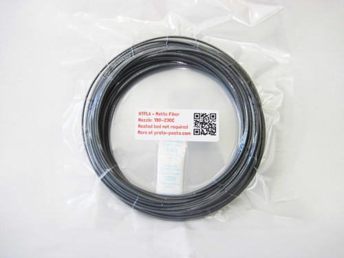 Proto-Pasta Matte Fiber HTPLA - Gray 3D Printing Filament 1.75mm (50g) Sample