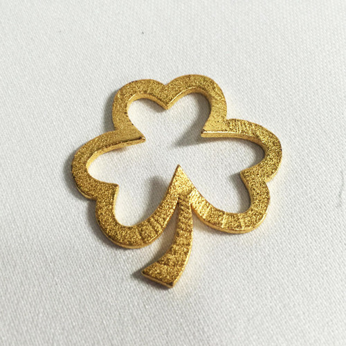 Open Heart Shamrock Pendant