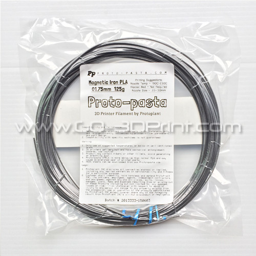 Proto-Pasta Magnetic Iron PLA Filament 1.75mm (125 g)