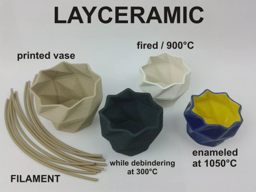 LAYCERAMIC  experimental 3D Printing Filament 1.0 kg 3.0mm