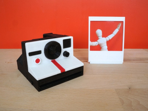 Miniature Polaroid Camera with Instagram Picture Frame