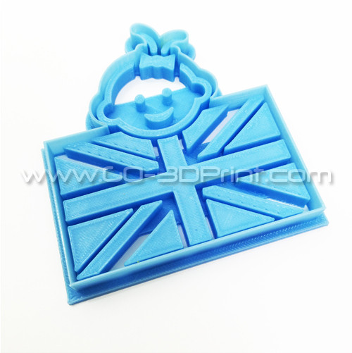 United Kingdom Royal Family Baby Girl Union Jack Iconic British Flag Cookie Cutter