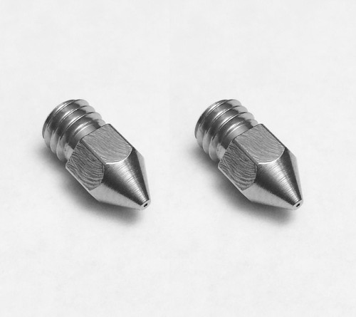 Micro Swiss High Lubricity Wear Resistant Nozzle Upgrade 0.4 mm (2pc) - For Afinia, Up Plus & Zortrax 3D Printers