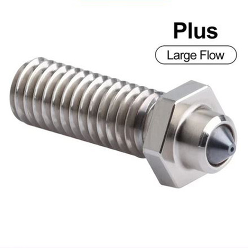 GO-3D 0.4mm ZS Volcano (PLUS/Large Flow) Nozzle Hardened Steel Copper Alloy For M6 Tread Volcano Hotend 3d Printer
