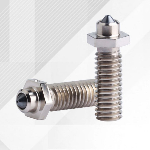 GO-3D 0.4mm ZS Volcano Nozzle Hardened Steel Copper Alloy For M6 Tread Volcano Hotend 3d Printer