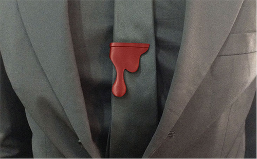 Blood Drip Tie Clip