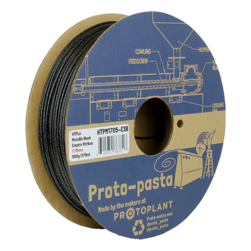 Proto-Pasta Metallic HTPLA - Empire Strikes Black  3D Printing Filament 1.75mm (500 g)