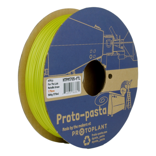 Proto-Pasta Metallic HTPLA - For the Lulz Metallic Green 3D Printing Filament 1.75mm (500 g)